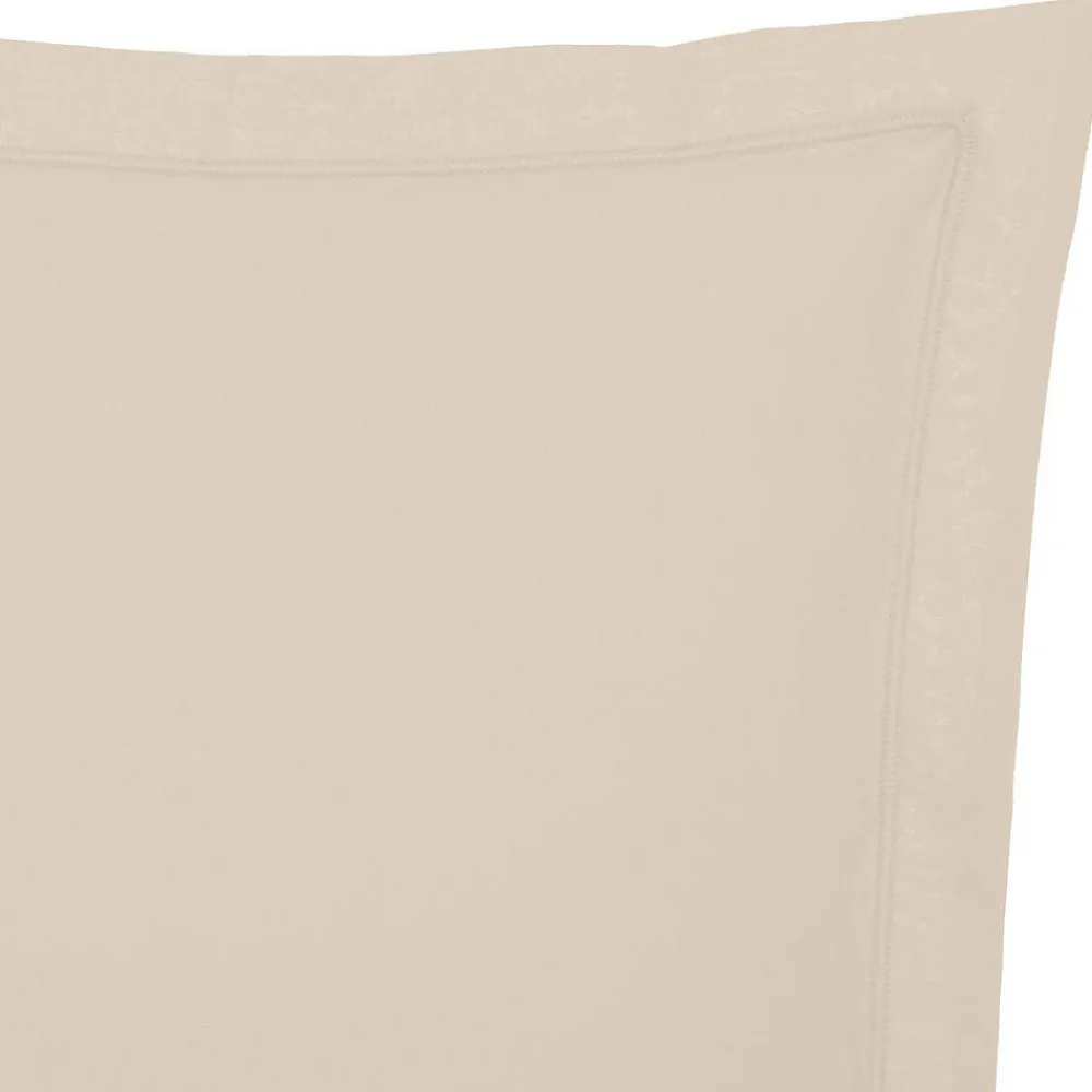 Taie d'oreiller - coton - beige lin - 63x63 cm - Atmosphera>Atmosphera Créateur D'Intérieur Online