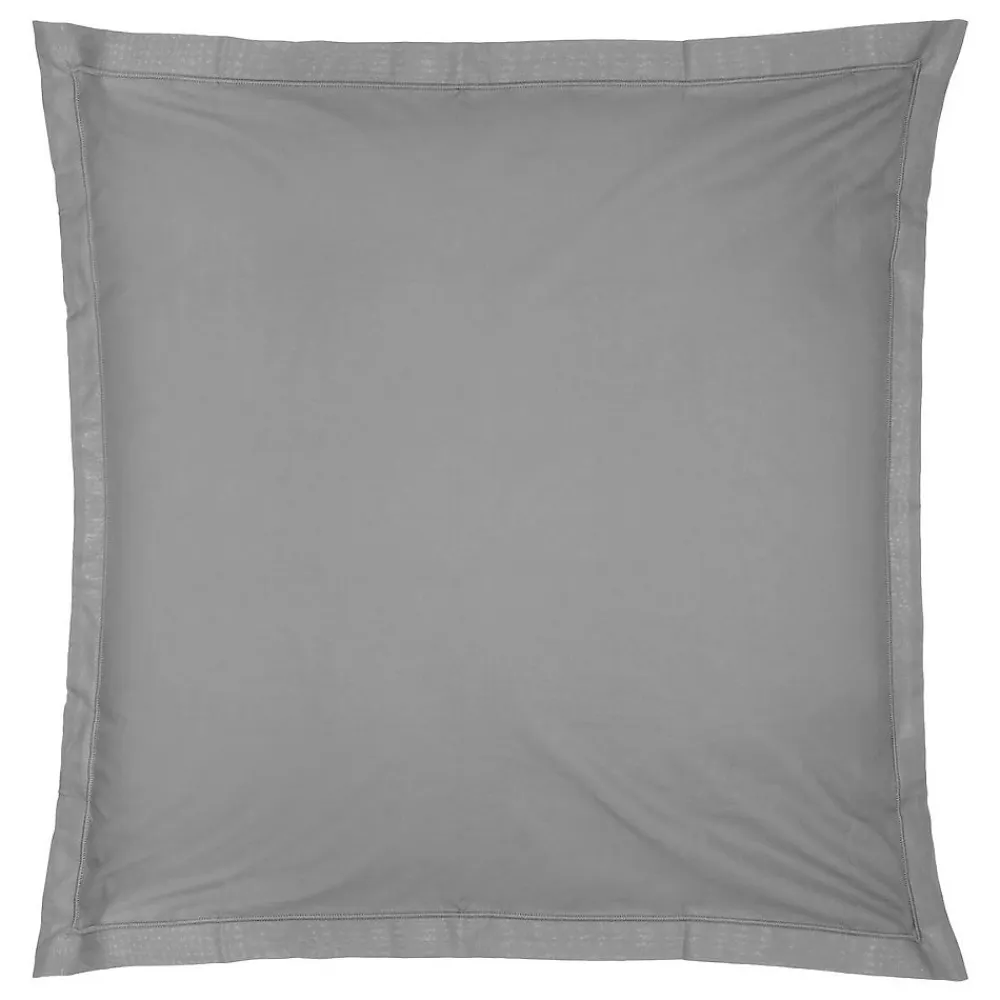 Atmosphera Créateur D'Intérieur Taie d'oreiller - coton - gris - 63x63 cm - Atmosphera* Boutis, Couvre-Lit, Édredon