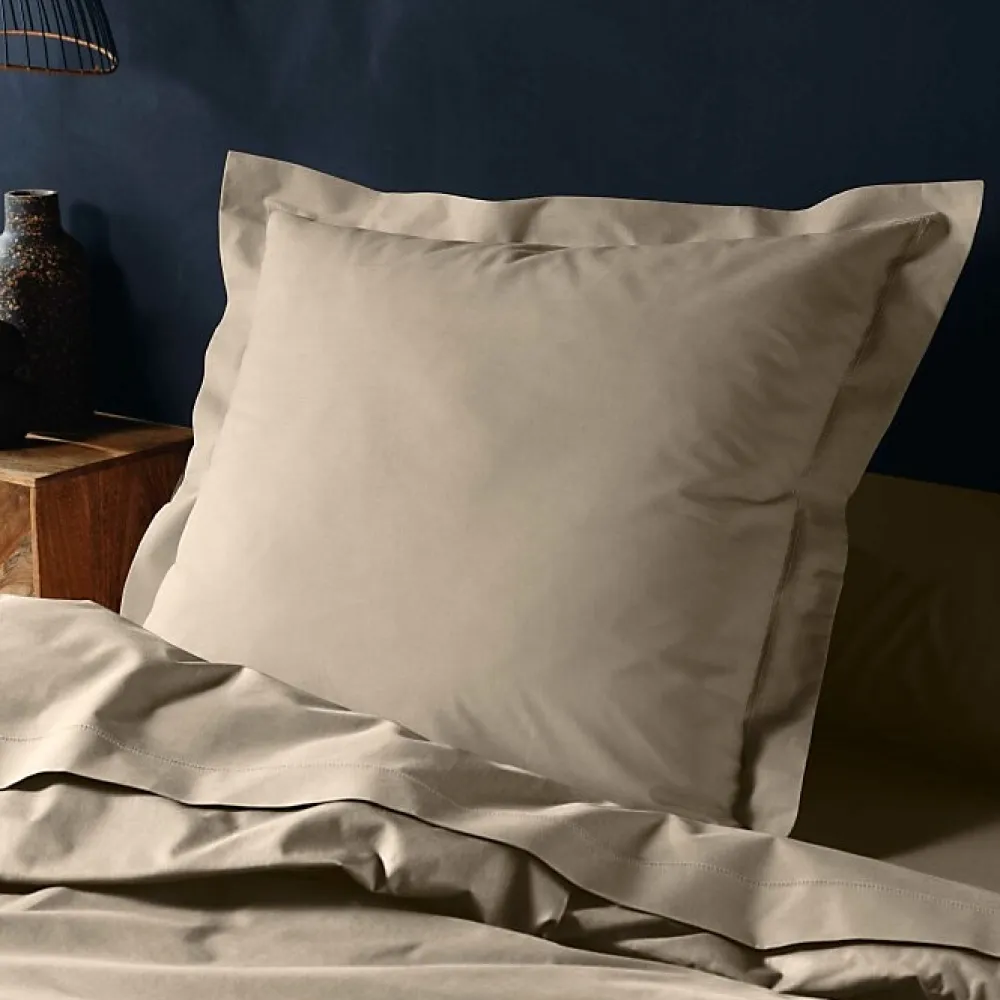 Douceur D'Intérieur Taie d'oreiller 57 fils sable 63x63cm - 63x63cm - Sable* Taie D'Oreiller