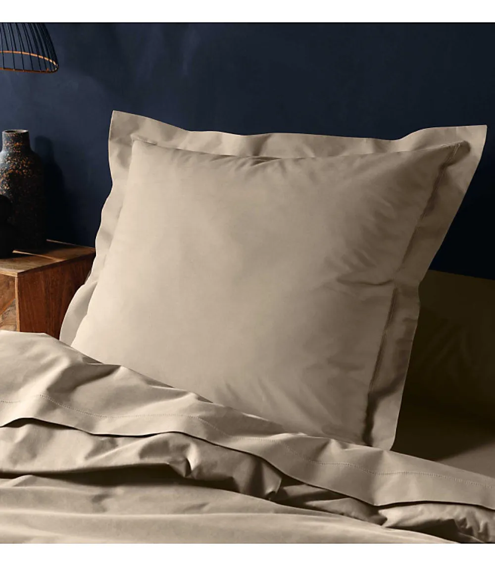 Douceur D'Intérieur Taie d'oreiller 57 fils sable 63x63cm - 63x63cm - Sable* Taie D'Oreiller
