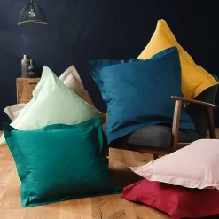 Douceur D'Intérieur Taie d'oreiller 57 fils sable 63x63cm - 63x63cm - Sable* Taie D'Oreiller
