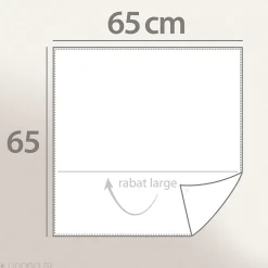 Taie d'oreiller bicolore 65x65 cm percale coton ROMY Ambre><noscript><img width=