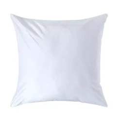 Taie d'oreiller blanc en satin de coton égyptien 1000 fils, 80x80 cm ->Homescapes Discount