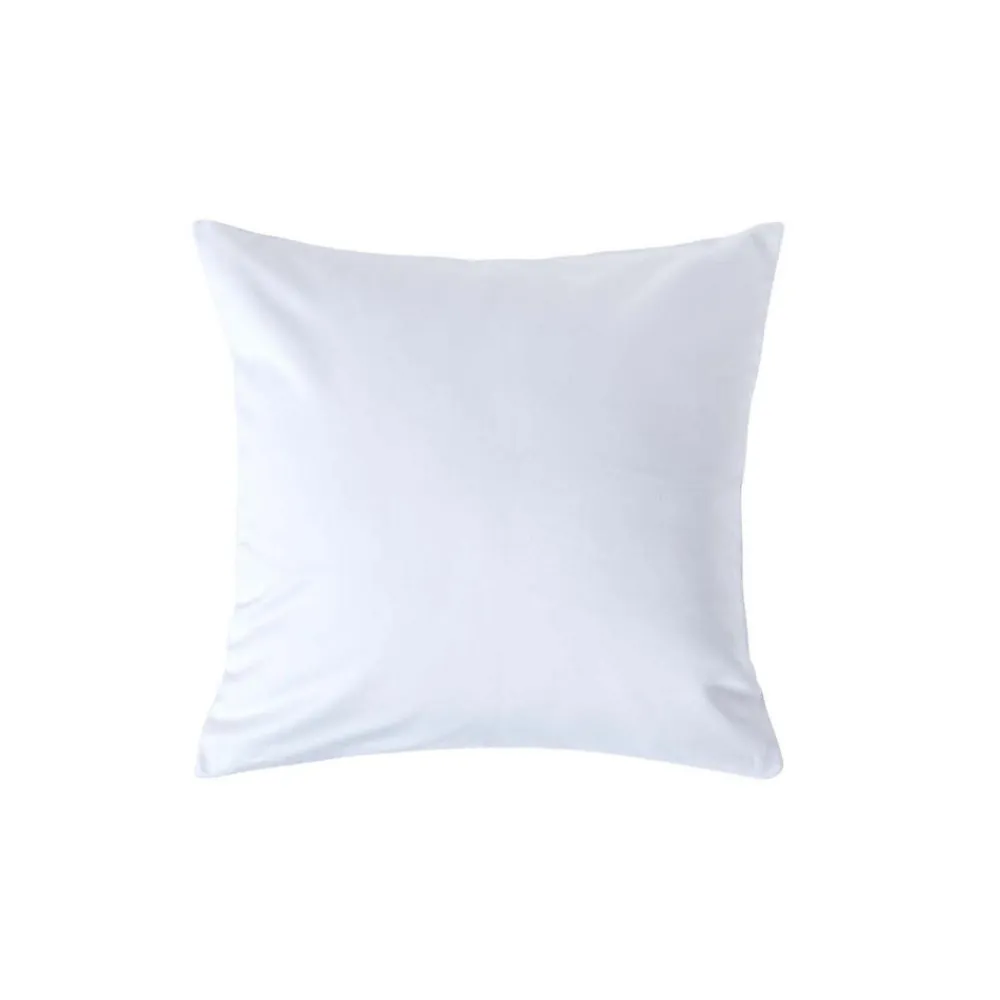 Taie d'oreiller blanc en satin de coton égyptien 1000 fils, 40x40 cm ->Homescapes Discount