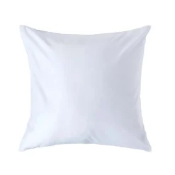 Taie d'oreiller blanc en satin de coton égyptien 1000 fils, 60x60 cm ->Homescapes Best