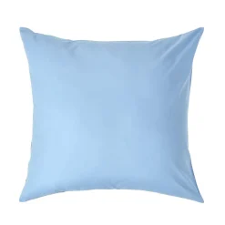 Taie d'oreiller bleu 100% coton égyptien 200 fils, 80x80 cm ->Homescapes Outlet