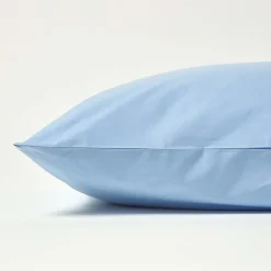 Taie d'oreiller bleu 100% coton égyptien 200 fils, 40x40 cm ->Homescapes Clearance
