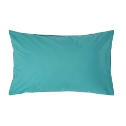 Taie d'oreiller bleu canard 100% coton égyptien 200 fils, 50x75 cm ->Homescapes Sale