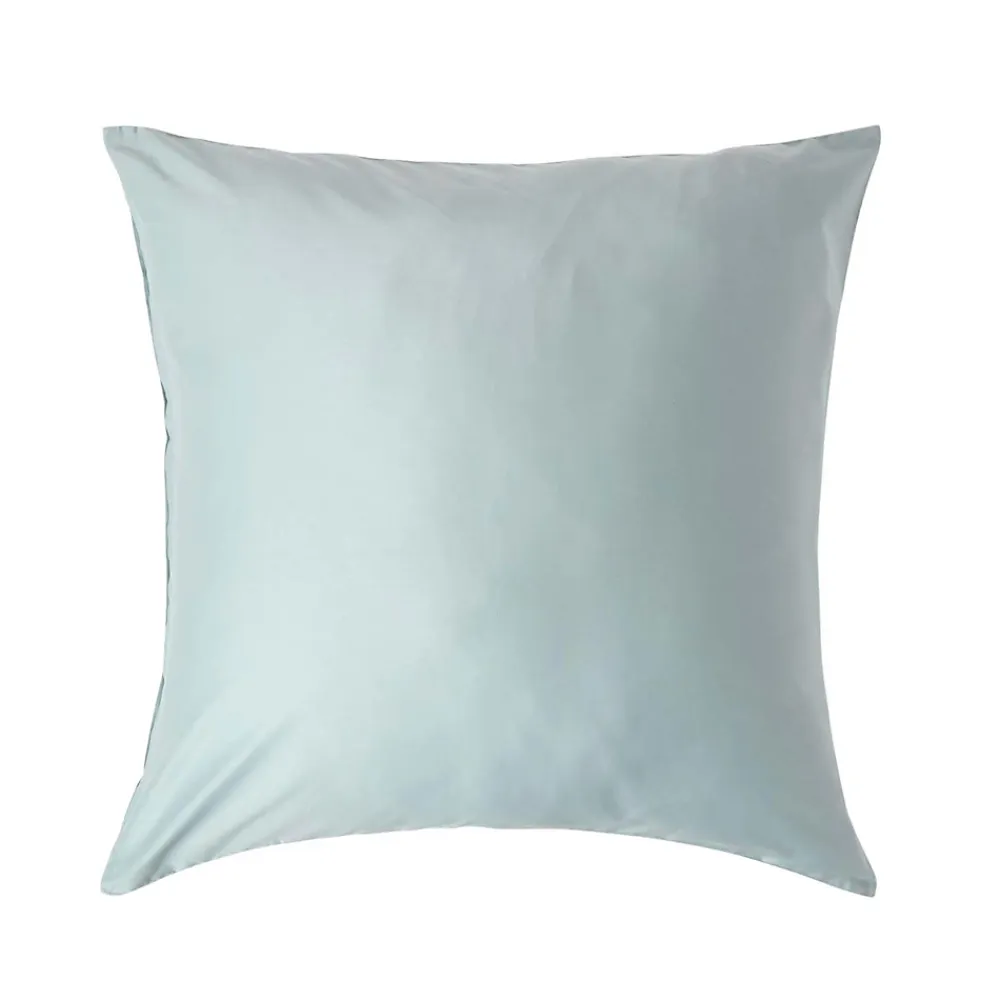 Homescapes Taie d'oreiller bleu givré en coton égyptien bio 400 fils, 80x80 cm -* Taie D'Oreiller