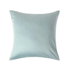 Homescapes Taie d'oreiller bleu givré en coton égyptien bio 400 fils, 60x60 cm -* Taie D'Oreiller