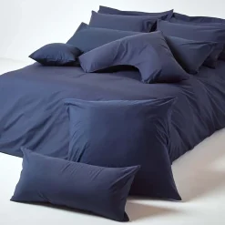 Homescapes Taie d'oreiller bleu marine 100% coton égyptien 200 fils, 50x75 cm -* Taie D'Oreiller