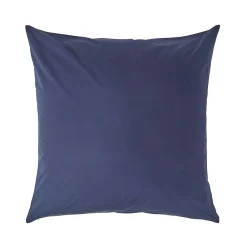 Taie d'oreiller bleu marine 100% coton égyptien 200 fils, 60x60 cm ->Homescapes Sale