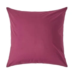 Homescapes Taie d'oreiller bordeaux 100% coton égyptien 200 fils, 60x60 cm -* Taie D'Oreiller