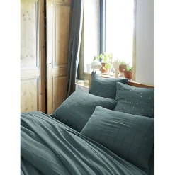 L'Effet Papillon Taie d'oreiller Brodée Déco