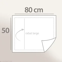 Linnea Taie d'oreiller brodée 50x80 cm en satin de coton NINA blanc* Taie D'Oreiller