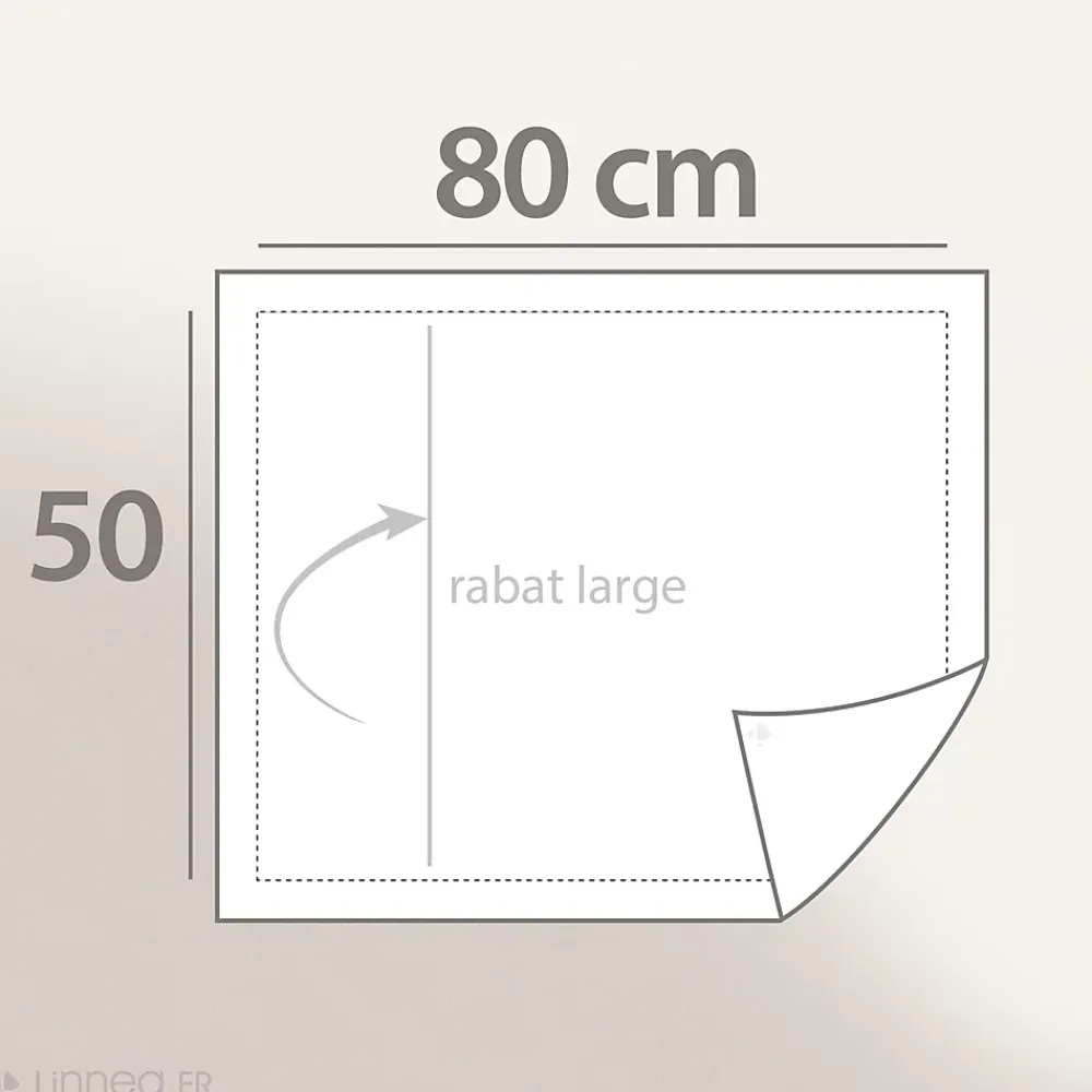 Linnea Taie d'oreiller brodée 50x80 cm en satin de coton NINA blanc* Taie D'Oreiller