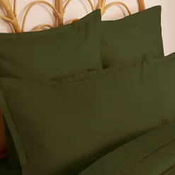 Atmosphera Créateur D'Intérieur Taie d'oreiller Carina coton 50x70cm vert kaki - Atmosphera* Boutis, Couvre-Lit, Édredon
