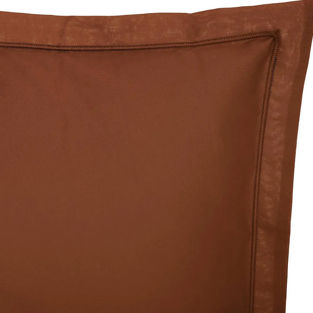 Taie d'oreiller Carina coton 63x63cm terracotta - Atmosphera>Atmosphera Créateur D'Intérieur Hot