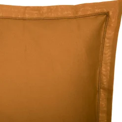 Atmosphera Créateur D'Intérieur Taie d'oreiller Carina coton 63x63cm jaune cumin - Atmosphera* Boutis, Couvre-Lit, Édredon