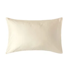 Homescapes Taie d'oreiller écru en coton égyptien bio 400 fils, 50x75 cm -* Taie D'Oreiller