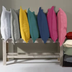 Future Home Taie d'oreiller en coton 57 fils unie 50x70cm* Taie D'Oreiller