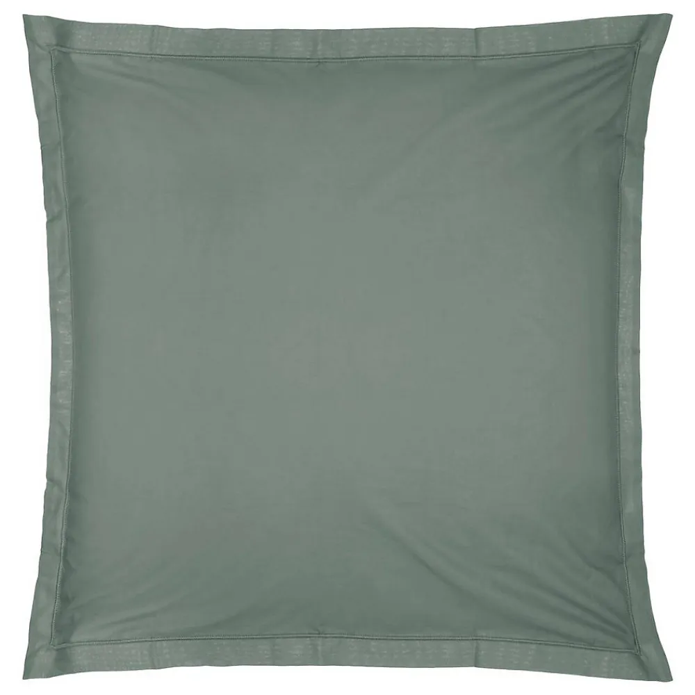 Taie d'oreiller en coton - vert céladon 63x63 cm - Atmosphera>Atmosphera Créateur D'Intérieur Clearance