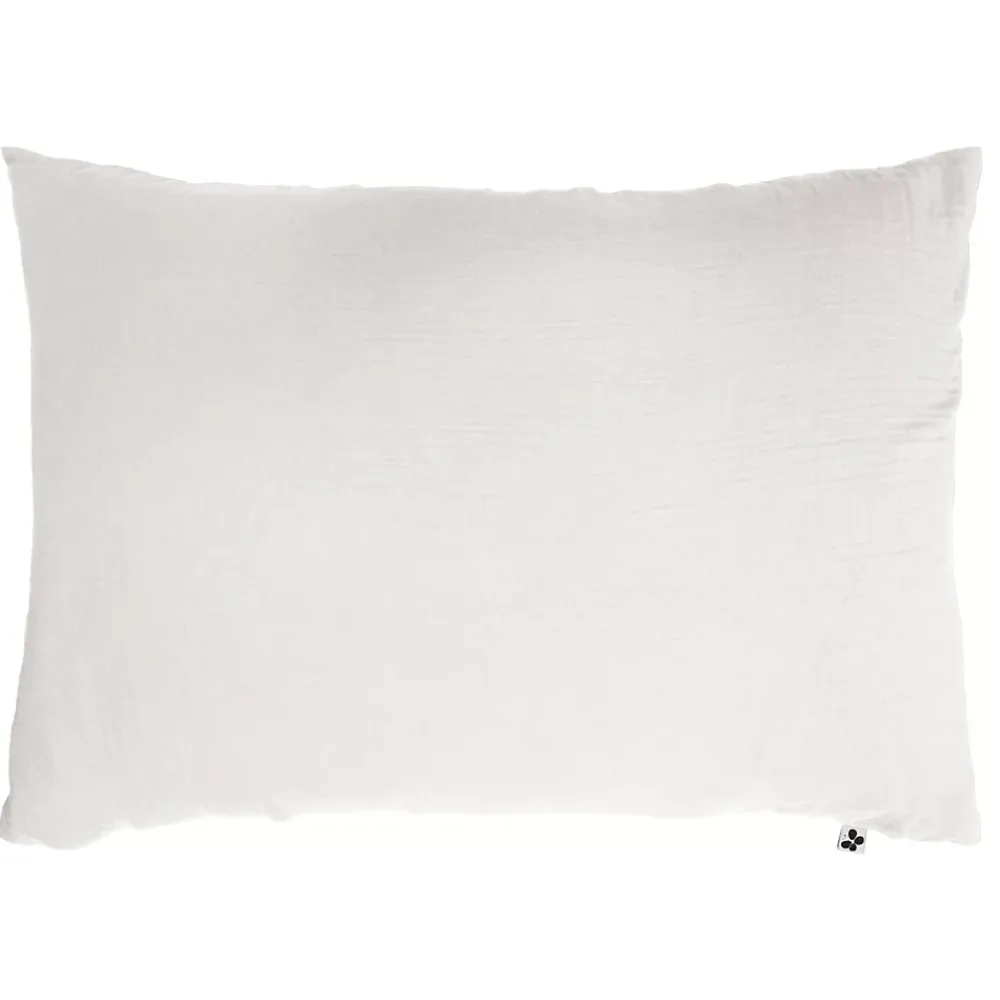 L'Effet Papillon Taie d'oreiller en double gaze de coton 50 x 70 cm Blanc* Taie D'Oreiller