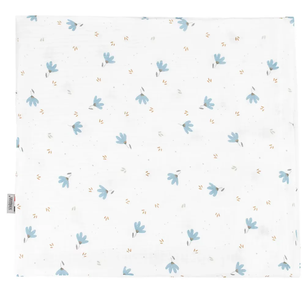 Sevira Kids Taie d'oreiller en gaze de coton Bleuet* Taie D'Oreiller