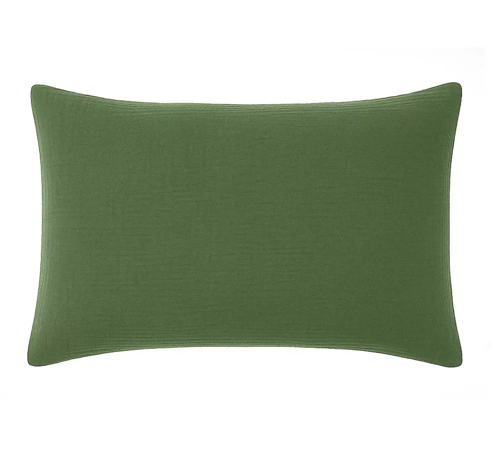 Eden Taie d'39oreiller en gaze de coton lave 50 x 70 cm Douce vert* Taie D'Oreiller