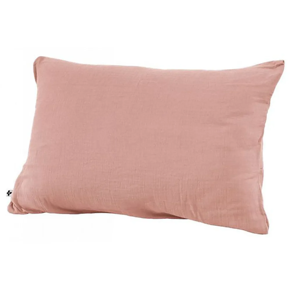 L'Effet Papillon Taie d'oreiller "Gaïa" 60 x 60 cm & 50 x 70 cm "Gaze de Coton" - Gaïa Rose Pêche - 50 x 70 cm* Taie D'Oreiller
