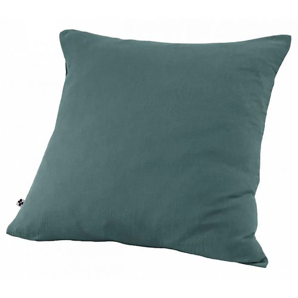 L'Effet Papillon Taie d'oreiller "Gaïa" 60 x 60 cm & 50 x 70 cm "Gaze de Coton" - Gaïa Canard - 60 x 60 cm* Taie D'Oreiller