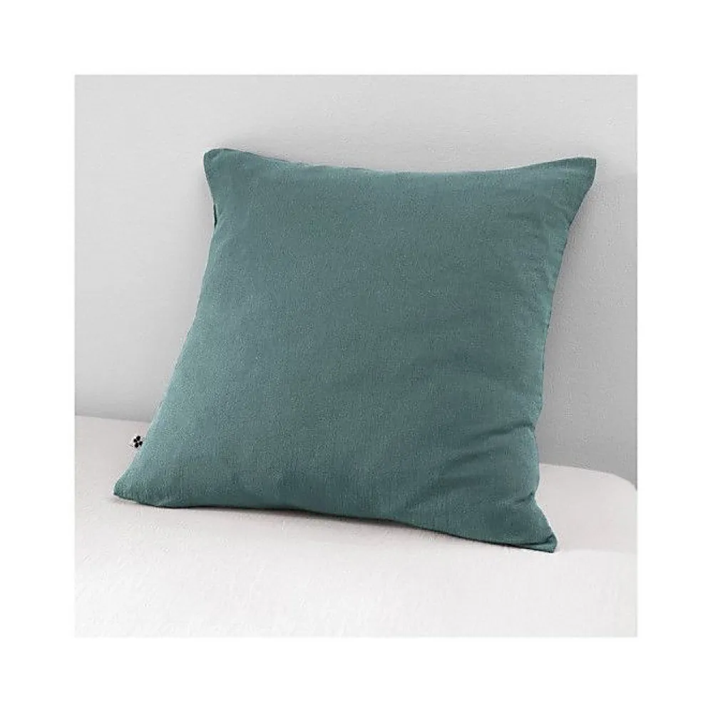 L'Effet Papillon Taie d'oreiller "Gaïa" 60 x 60 cm & 50 x 70 cm "Gaze de Coton" - Gaïa Canard - 60 x 60 cm* Taie D'Oreiller