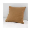 Taie d'oreiller "Gaïa" 60 x 60 cm & 50 x 70 cm "Gaze de Coton" - Gaïa Camel - 60 x 60 cm>L'Effet Papillon Best