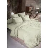 L'Effet Papillon Taie d'oreiller "Gaïa" 60 x 60 cm & 50 x 70 cm "Gaze de Coton" - Gaïa Vert d'Eau - 60 x 60 cm* Taie D'Oreiller