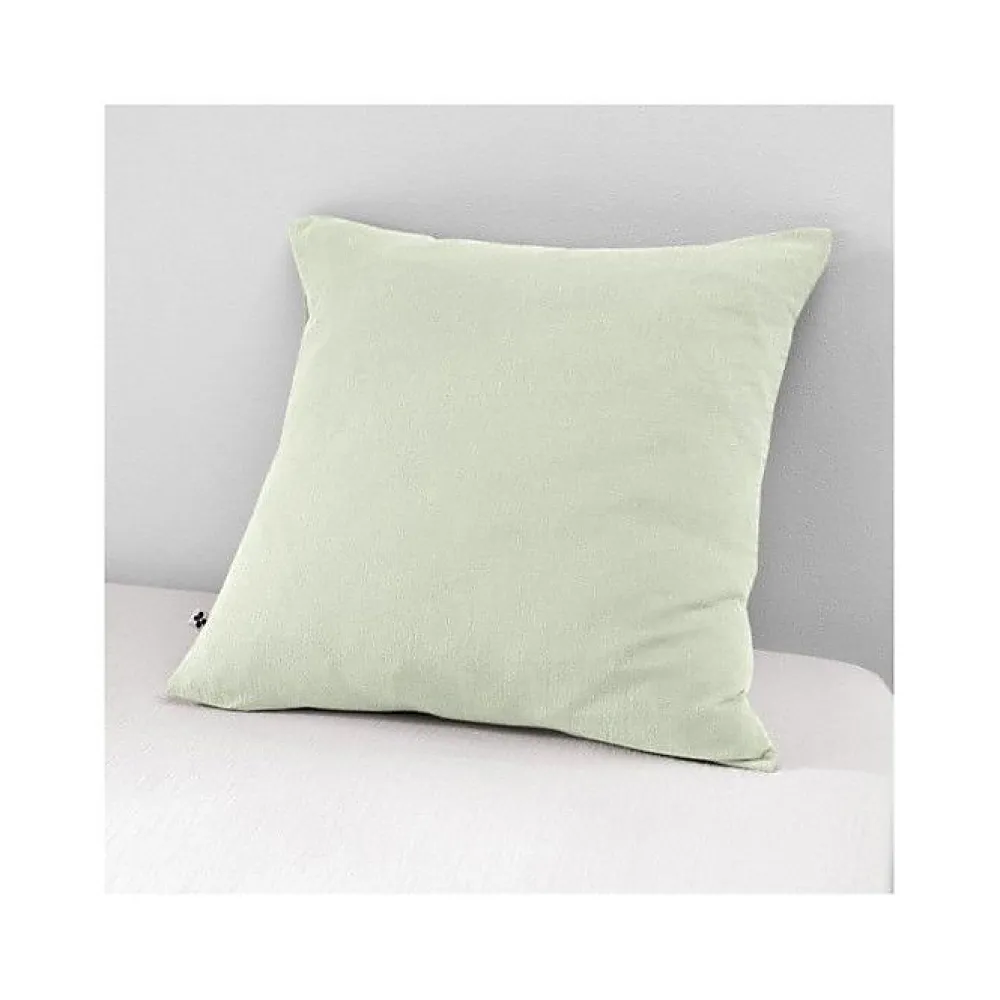 L'Effet Papillon Taie d'oreiller "Gaïa" 60 x 60 cm & 50 x 70 cm "Gaze de Coton" - Gaïa Vert d'Eau - 60 x 60 cm* Taie D'Oreiller