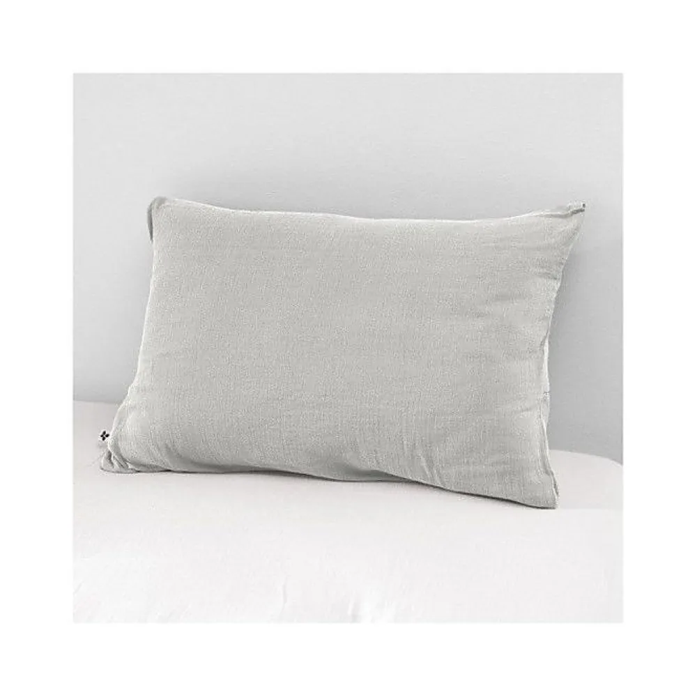 Taie d'oreiller "Gaïa" 60 x 60 cm & 50 x 70 cm "Gaze de Coton" - Gaïa Nuage - 50 x 70 cm>L'Effet Papillon New