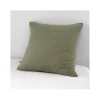 Taie d'oreiller "Gaïa" 60 x 60 cm & 50 x 70 cm "Gaze de Coton" - Gaïa Romarin - 60 x 60 cm>L'Effet Papillon Online