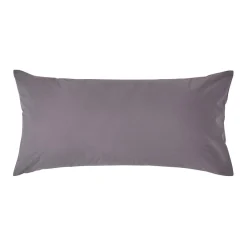 Taie d'oreiller gris foncé 100% coton égyptien 200 fils, 40x80 cm ->Homescapes Outlet