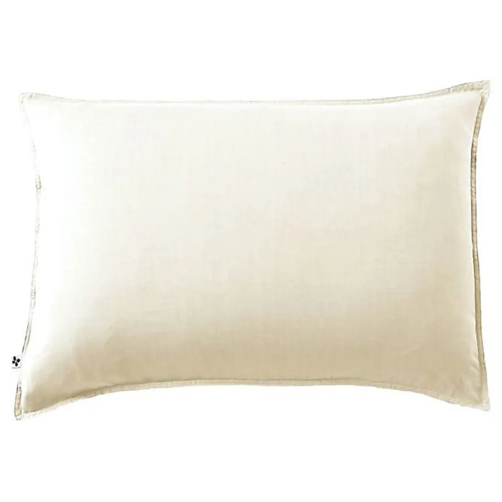 Taie d'oreiller "Lysandre" toutes dimensions "Lyocel" - Lysandre Pampa - Taie d'oreiller 50 x 70 cm>L'Effet Papillon New