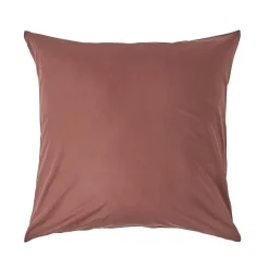 Taie d'oreiller marron chocolat 100% coton égyptien 200 fils, 60x60 cm ->Homescapes New