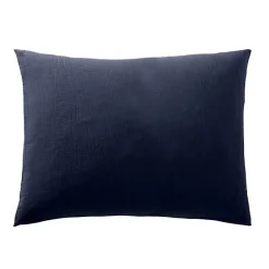 Taie d'oreiller "Noah" 50 x 70 cm "Gaze de Coton" - Noah Bleu Nuit>Coton Pur Online