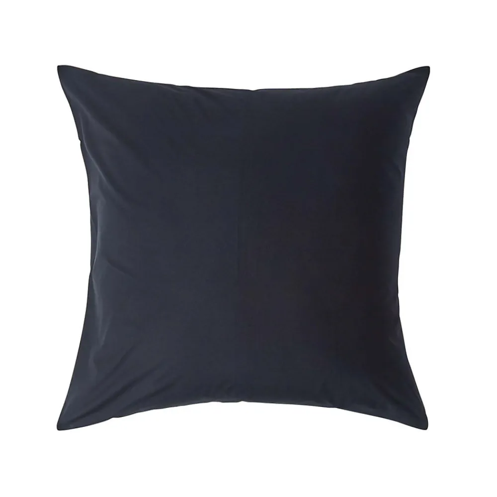 Taie d'oreiller noir 100% coton égyptien 200 fils, 60x60 cm ->Homescapes Outlet