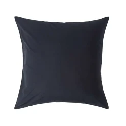 Taie d'oreiller noir 100% coton égyptien 200 fils, 80x80 cm ->Homescapes New