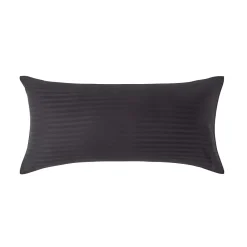 Homescapes Taie d'oreiller noir satin rayé en coton égyptien 330 fils, 40x80 cm -* Taie D'Oreiller