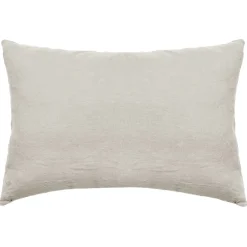 Taie d'oreiller PALACE pur coton lavé 50x70 cm uni beige nacre>Linnea Sale