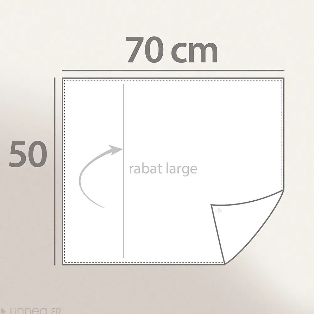 Taie d'oreiller PALACE pur coton lavé 50x70 cm uni beige nacre>Linnea Sale