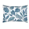 Taie d'39oreiller percale de coton motif feuillage 50x70cm>Eden Hot