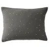 Taie d'oreiller Pois Doré Déco "Gaïa Chic" 60 x 60 cm & 50 x 70 cm "Gaze de Coton" - Gaïa Chic Granit - 50 x 70 cm>L'Effet Papillon Hot