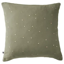 L'Effet Papillon Taie d'oreiller Pois Doré Déco