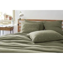 L'Effet Papillon Taie d'oreiller Pois Doré Déco